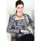 Knit Shrug Pullover - Black and White